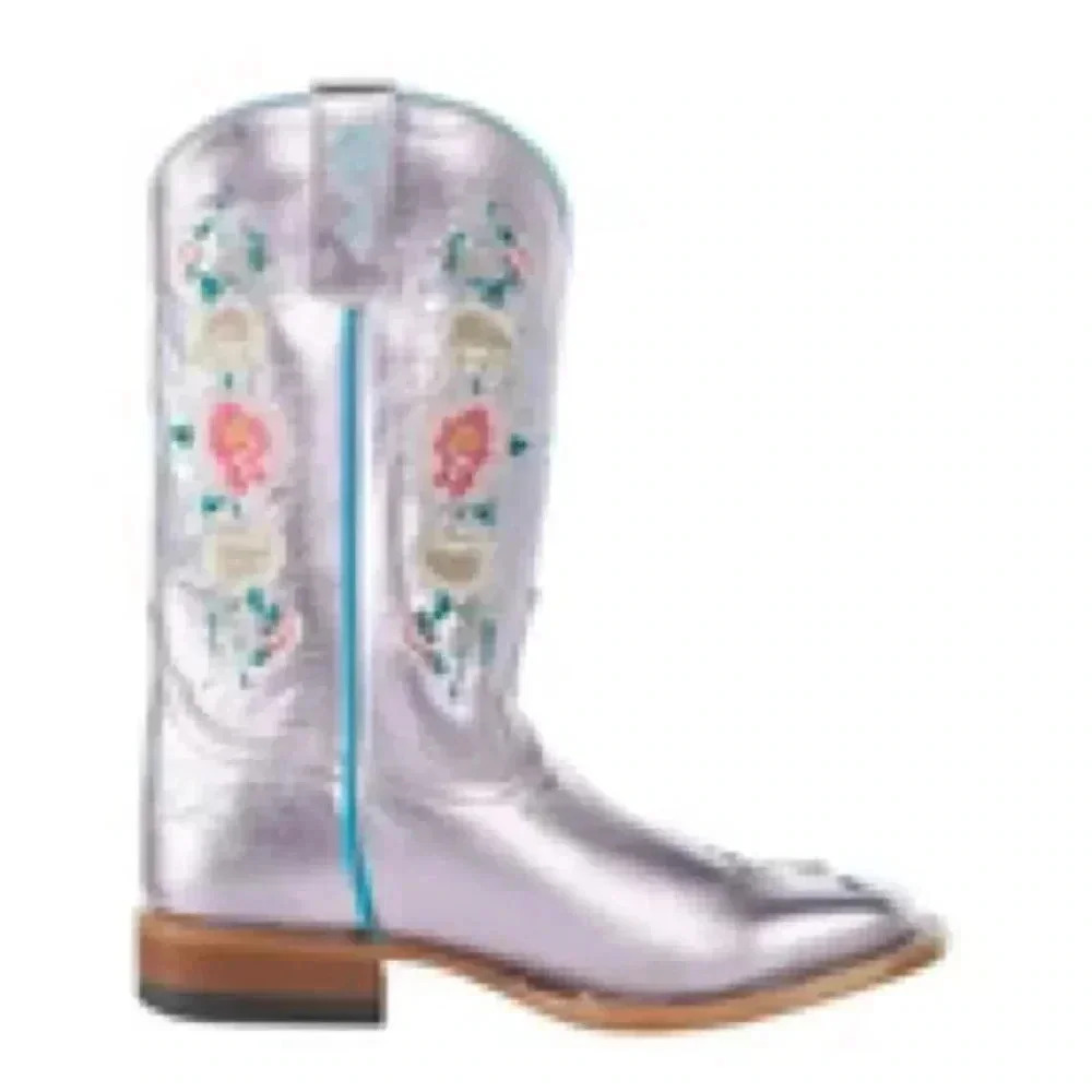 Macie Bean Kid's Pink Metallic Rose Garden Square Toe Boot
Size 5 - Picture 10 of 10